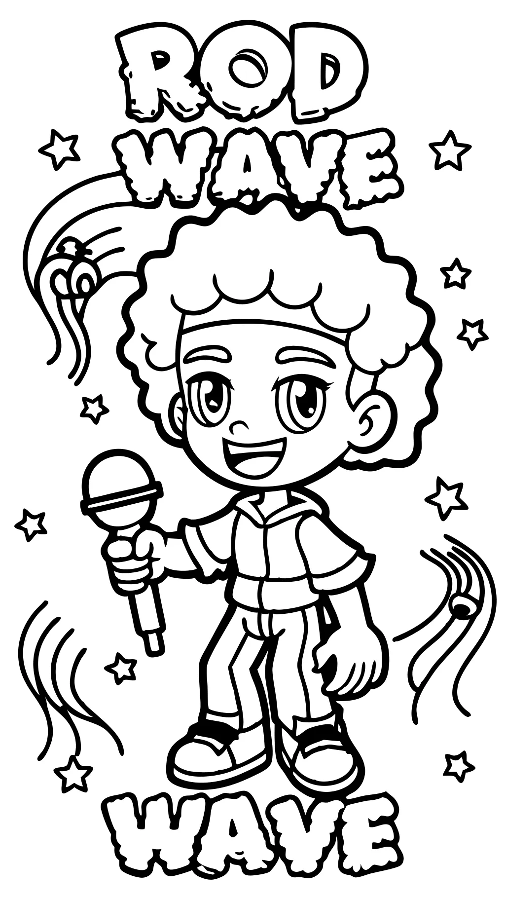 rod wave coloring pages